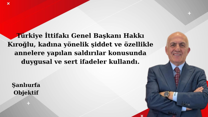 Hakkı Kıroğlu: Kadına Zulüm Eden İnsanlık Vicdanında Mahkûm Olur